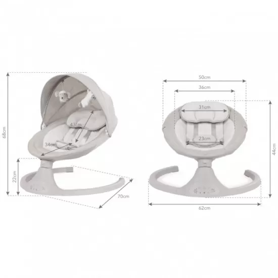 Leagan electric 2 in 1 Kidwell Luxi - Light Melange Leagan electric 2 in 1 Kidwell Luxi - Light Melange
