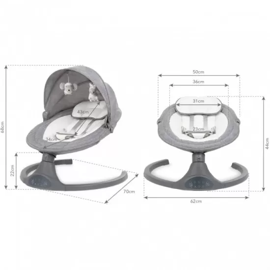Leagan electric 2 in 1 Kidwell Luxi - Melange Leagan electric 2 in 1 Kidwell Luxi - Melange