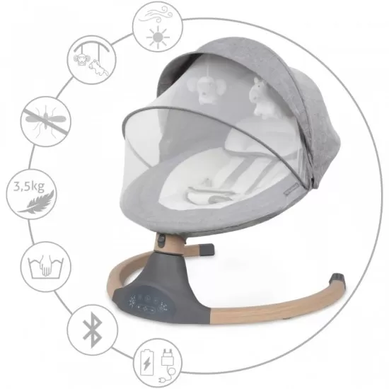 Leagan electric 2 in 1 Kidwell Luxi - Wooden Dark Melange Leagan electric 2 in 1 Kidwell Luxi - Wooden Dark Melange