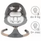 Leagan electric 2 in 1 Kidwell Luxi - Wooden Dark Melange Leagan electric 2 in 1 Kidwell Luxi - Wooden Dark Melange