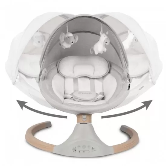 Leagan electric 2 in 1 Kidwell Luxi - Wooden Light Melange Leagan electric 2 in 1 Kidwell Luxi - Wooden Light Melange