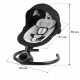 Leagan electric 2 in 1 Kidwell Reve - Black Silver Leagan electric 2 in 1 Kidwell Reve - Black Silver