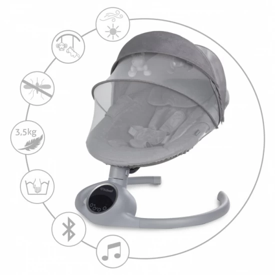 Leagan electric 2 in 1 Kidwell Reve - Gray Silver Leagan electric 2 in 1 Kidwell Reve - Gray Silver