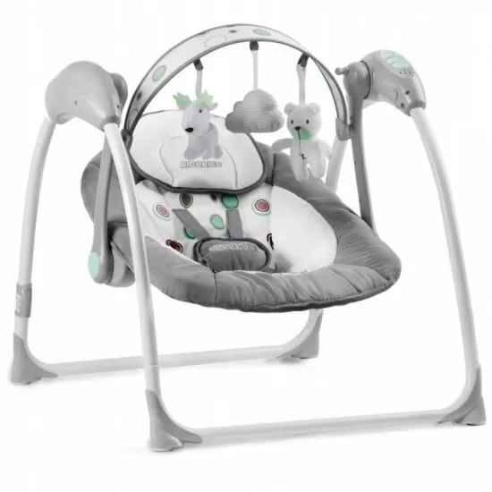 Leagan electric cu muzica Ricokids 7321 - Gri Leagan electric cu muzica Ricokids 7321 - Gri