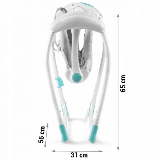Leagan electric cu muzica Ricokids 7326 - Turcoaz Leagan electric cu muzica Ricokids 7326 - Turcoaz