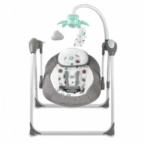 Leagan electric cu muzica Ricokids Premium 7322 - Gri Leagan electric cu muzica Ricokids Premium 7322 - Gri