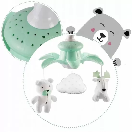 Leagan electric cu muzica Ricokids Premium 7322 - Gri Leagan electric cu muzica Ricokids Premium 7322 - Gri