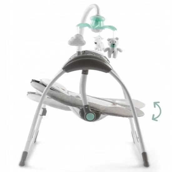 Leagan electric cu muzica Ricokids Premium 7322 - Gri Leagan electric cu muzica Ricokids Premium 7322 - Gri