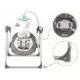 Leagan electric cu muzica Ricokids Premium 7322 - Gri Leagan electric cu muzica Ricokids Premium 7322 - Gri