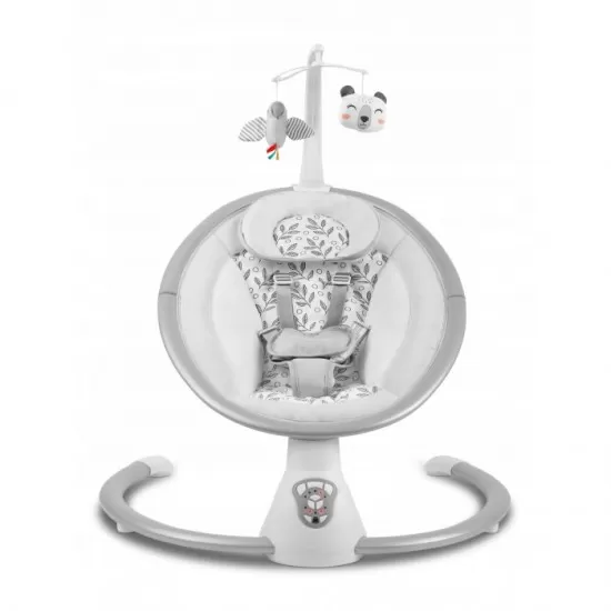 Leagan electric cu vibratii, muzica si jucarii Ricokids 705000, Gri Leagan electric cu vibratii, muzica si jucarii Ricokids 705000, Gri