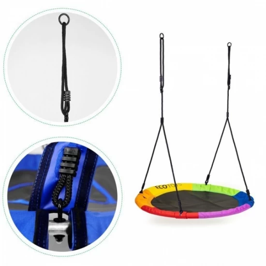 Leagan pentru copii Ecotoys BOC100, cuib de barza, cadru din otel galvanizat, multicolor Leagan pentru copii Ecotoys BOC100, cuib de barza, cadru din otel galvanizat, multicolor