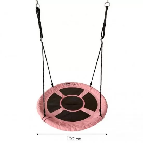 Leagan pentru copii Ecotoys SW100 cuib de barza - Roz Leagan pentru copii Ecotoys SW100 cuib de barza - Roz