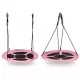 Leagan pentru copii rotund, tip cuib de barza, suspendat, 110 cm, Ecotoys MIR6001 - Roz Leagan pentru copii rotund, tip cuib de barza, suspendat, 110 cm, Ecotoys MIR6001 - Roz