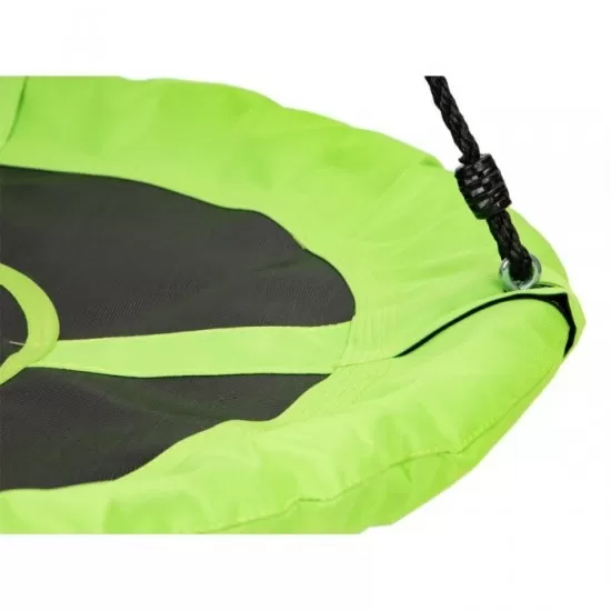 Leagan pentru copii rotund, tip cuib de barza, suspendat, 110 cm, Ecotoys MIR6001 - Verde Leagan pentru copii rotund, tip cuib de barza, suspendat, 110 cm, Ecotoys MIR6001 - Verde