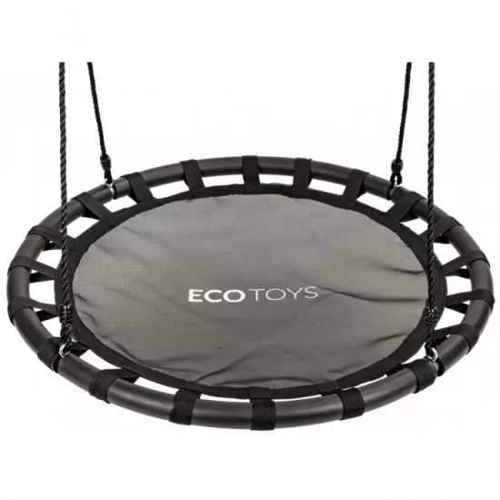 Leagan pentru copii rotund, tip cuib de barza, suspendat, 100 cm, Ecotoys MIR6300 - Negru Leagan pentru copii rotund, tip cuib de barza, suspendat, 100 cm, Ecotoys MIR6300 - Negru