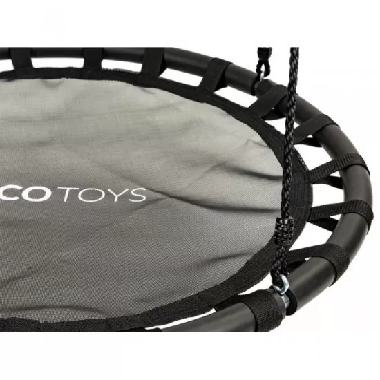 Leagan pentru copii rotund, tip cuib de barza, suspendat, 100 cm, Ecotoys MIR6300 - Negru Leagan pentru copii rotund, tip cuib de barza, suspendat, 100 cm, Ecotoys MIR6300 - Negru