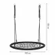 Leagan pentru copii rotund tip cuib de barza suspendat 100 cm Ecotoys MIR8015 - Negru Leagan pentru copii rotund tip cuib de barza suspendat 100 cm Ecotoys MIR8015 - Negru