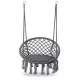 Leagan suspendat pentru interior/exterior, cu spatar si perna, cuib de barza, gri, GW-076G Leagan suspendat pentru interior/exterior, cu spatar si perna, cuib de barza, gri, GW-076G