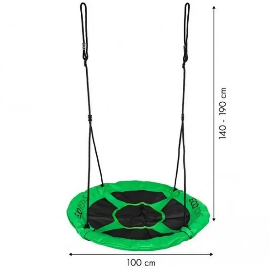 Leagan tip cuib Ecotoys 100 cm - Verde Leagan tip cuib Ecotoys 100 cm - Verde