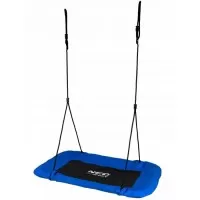 Leagan tip cuib pentru copii dreptunghiular XXL 110 x 70 cm 150 kg Neo-Sport 1010 Albastru