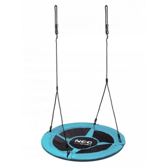 Leagan tip cuib pentru copii XXL, 100 cm, 150 kg, Neo-Sport 1082, Turcoaz