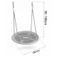 Leagan tip cuib pentru copii XXL, 100 cm, 150 kg, Neo-Sport 110301, Gri