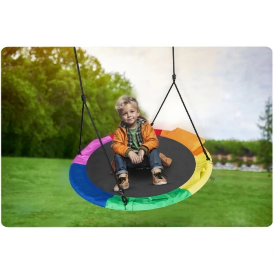 Leagan tip cuib pentru copii XXL, 110 cm, 150 kg, Neo-Sport 1050, Multicolor Leagan tip cuib pentru copii XXL, 110 cm, 150 kg, Neo-Sport 1050, Multicolor