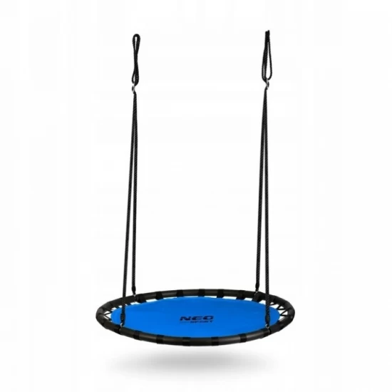Leagan tip cuib pentru copii XXL, 120 cm, 150 kg, Neo-Sport 110221, Albastru