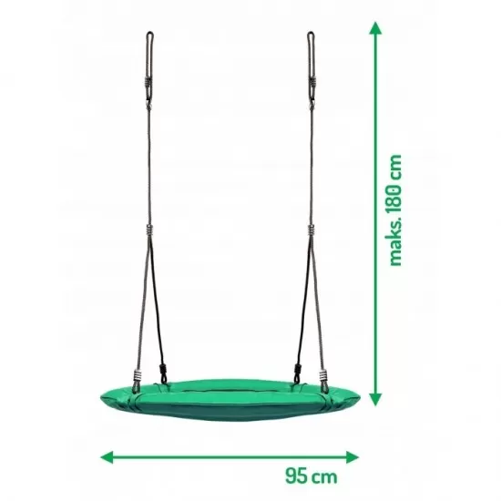 Leagan tip cuib pentru copii XXL 95 cm 150 kg Neo-Sport 1001 Verde Leagan tip cuib pentru copii XXL 95 cm 150 kg Neo-Sport 1001 Verde