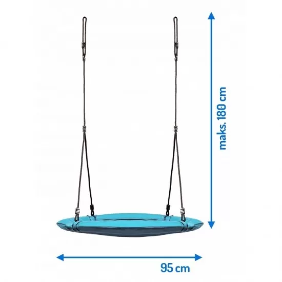 Leagan tip cuib pentru copii XXL 95 cm 150 kg Neo-Sport 1002 Turcoaz