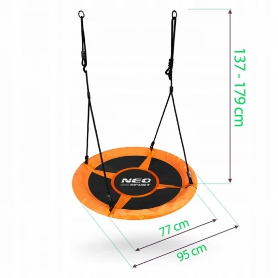 Leagan tip cuib pentru copii XXL, 95 cm, 150 kg, Neo-Sport 1004, Portocaliu Leagan tip cuib pentru copii XXL, 95 cm, 150 kg, Neo-Sport 1004, Portocaliu