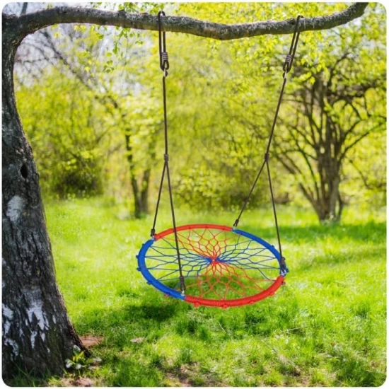 Leagan tip cuib pentru copii XXL, 95 cm, 150 kg, Neo-Sport 1070, Rosu Albastru Leagan tip cuib pentru copii XXL, 95 cm, 150 kg, Neo-Sport 1070, Rosu Albastru