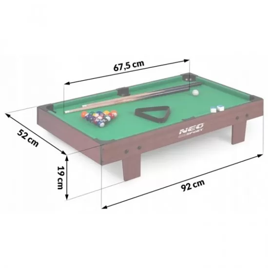 Masa de biliard 92 x 52 x 19 cm Neo-Sport NS-806 Masa de biliard 92 x 52 x 19 cm Neo-Sport NS-806