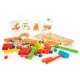 Masinuta cu blocuri din lemn 58 piese Ecotoys Masinuta cu blocuri din lemn 58 piese Ecotoys