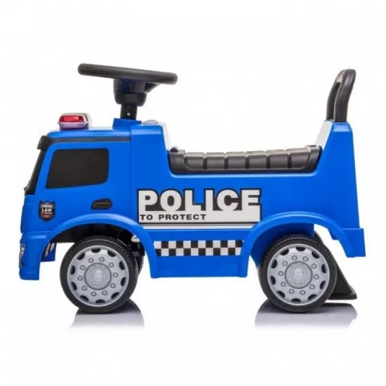 Masinuta de impins cu LED Mercedes Politie - Albastru Masinuta de impins cu LED Mercedes Politie - Albastru