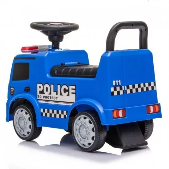 Masinuta de impins cu LED Mercedes Politie - Albastru Masinuta de impins cu LED Mercedes Politie - Albastru