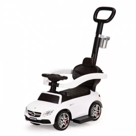 Masinuta de impins cu maner Mercedes Ecotoys 639 - Alb Masinuta de impins cu maner Mercedes Ecotoys 639 - Alb