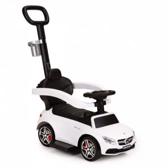 Masinuta de impins cu maner Mercedes Ecotoys 639 - Alb Masinuta de impins cu maner Mercedes Ecotoys 639 - Alb