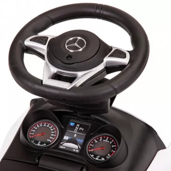 Masinuta de impins cu maner Mercedes Ecotoys 639 - Alb Masinuta de impins cu maner Mercedes Ecotoys 639 - Alb