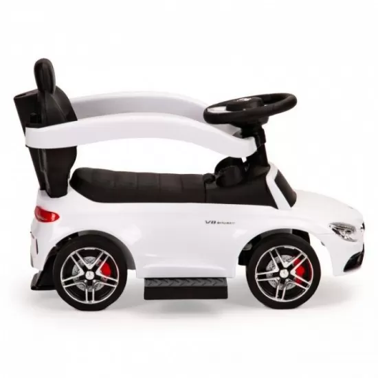 Masinuta de impins cu maner Mercedes Ecotoys 639 - Alb Masinuta de impins cu maner Mercedes Ecotoys 639 - Alb