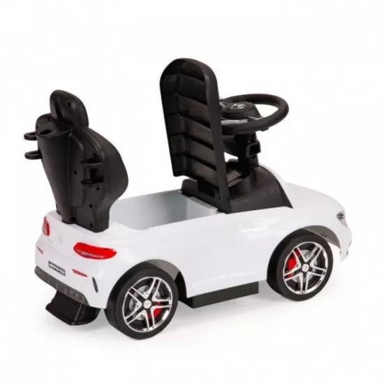 Masinuta de impins cu maner Mercedes Ecotoys 639 - Alb Masinuta de impins cu maner Mercedes Ecotoys 639 - Alb