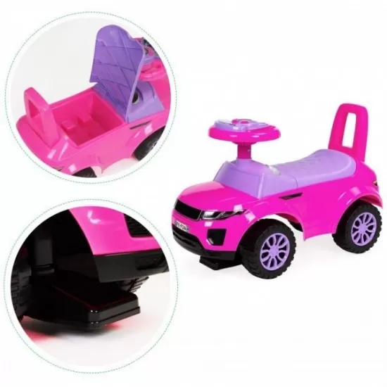 Masinuta de impins Ecotoys 613W - Roz Masinuta de impins Ecotoys 613W - Roz