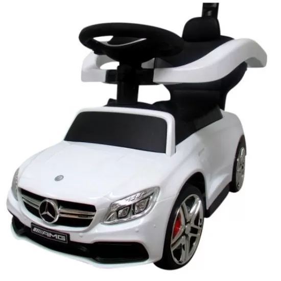 Masinuta de impins Mercedes C63 AMG R-Sport - Alb Masinuta de impins Mercedes C63 AMG R-Sport - Alb