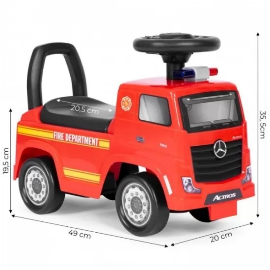 Masinuta de impins Mercedes Pompieri - Rosu Masinuta de impins Mercedes Pompieri - Rosu