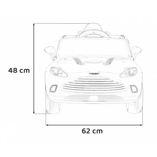 Masinuta electrica cu telecomanda Aston Martin DBX, roti EVA, scaun tapitat, 105x62x48 cm, putere 100W - Rosu Masinuta electrica cu telecomanda Aston Martin DBX, roti EVA, scaun tapitat, 105x62x48 cm, putere 100W - Rosu