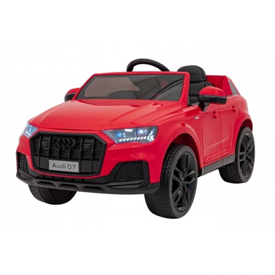 Masinuta electrica cu telecomanda AUDI Q7 NEW LIFT, roti EVA, scaun tapitat, 117x67x54 cm, putere 70W - Ros