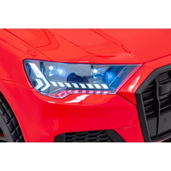 Masinuta electrica cu telecomanda AUDI Q7 NEW LIFT, roti EVA, scaun tapitat, 117x67x54 cm, putere 70W - Ros