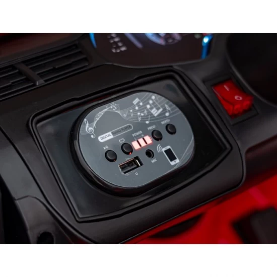 Masinuta electrica cu telecomanda AUDI Q7 NEW LIFT, roti EVA, scaun tapitat, 117x67x54 cm, putere 70W - Ros