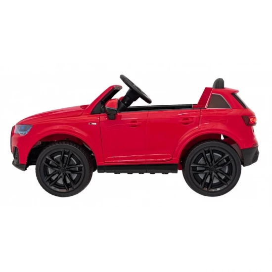 Masinuta electrica cu telecomanda AUDI Q7 NEW LIFT, roti EVA, scaun tapitat, 117x67x54 cm, putere 70W - Ros