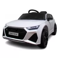 Masinuta electrica cu telecomanda Audi RS6 R-Sport - Alb